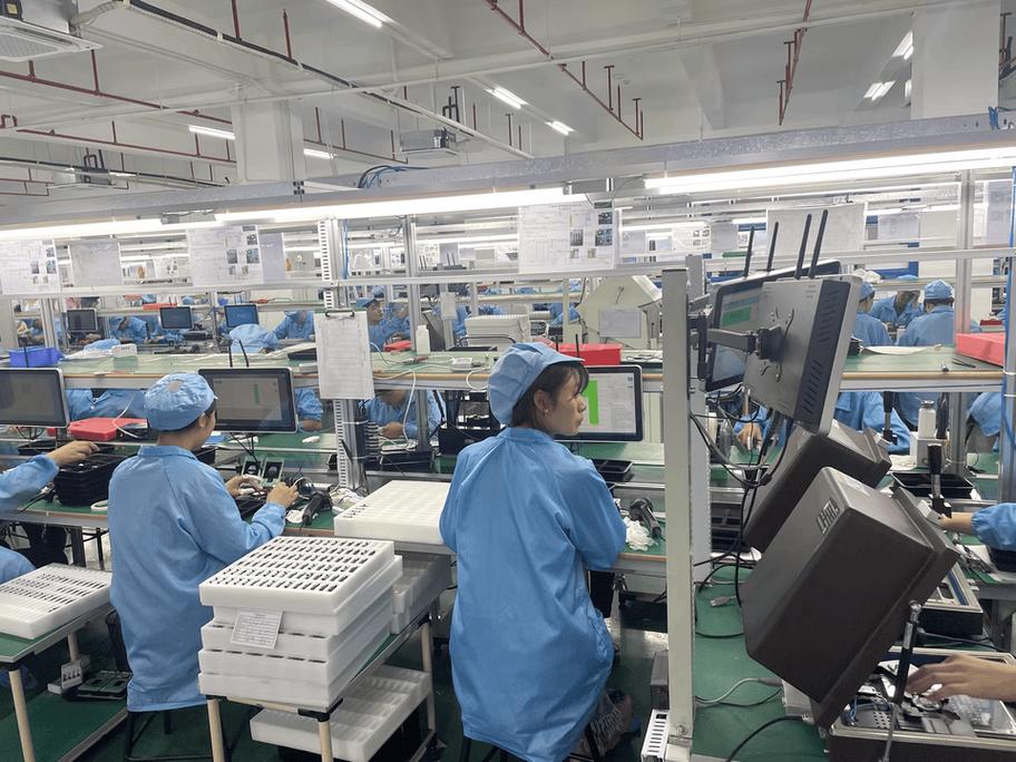 oboo鸥柏丨触摸屏工控一体机打造现代工厂产线电子看板数字化